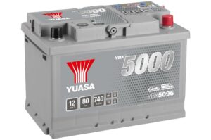 Akumulator Yuasa YBX5096 Silver 12V 80Ah 740A Prawy Plus