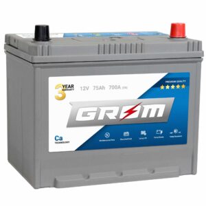 Akumulator GROM PREMIUM 75Ah 700A Japan Prawy Plus
