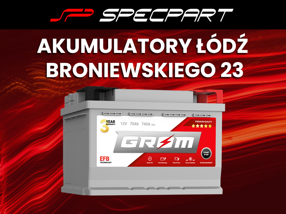 Akumulatory Łódź Górna ul. Broniewskiego 2 Paw. 23  – lokalny sklep z akumulatorami