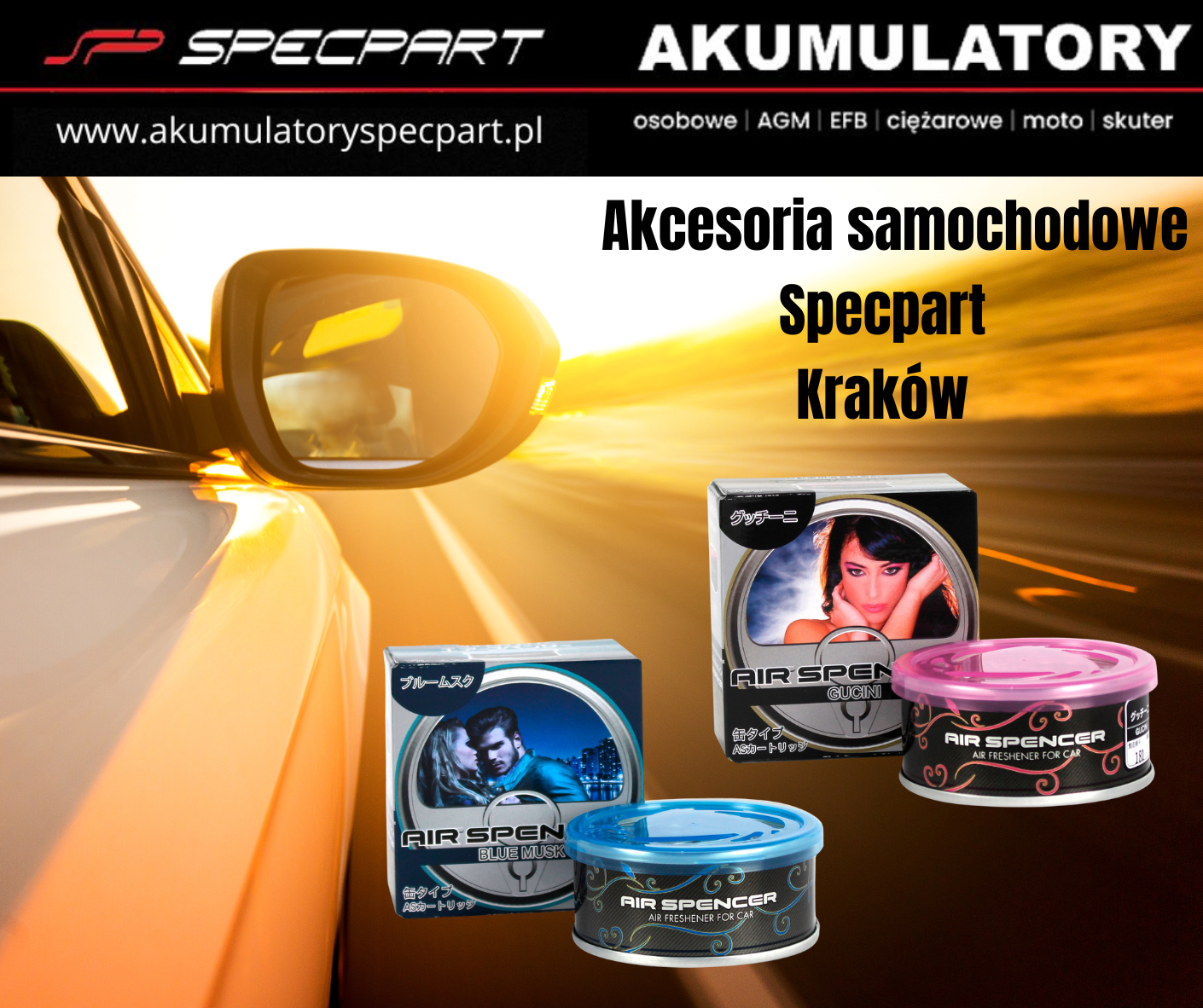 Akcesoria samochodowe w Krakowie