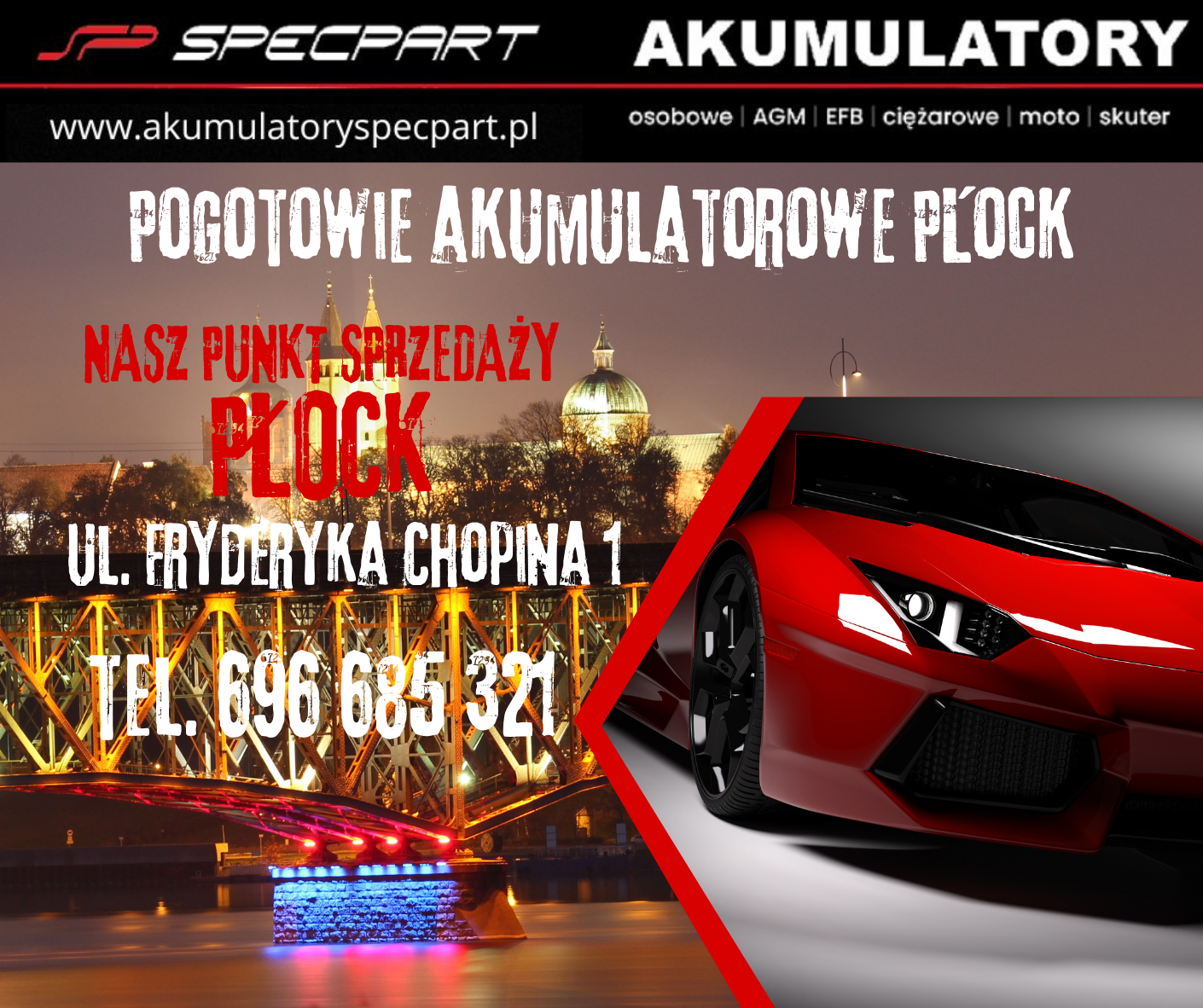Pogotowie akumulatorowe Dowóz i Wymiana Akumulatora Płock