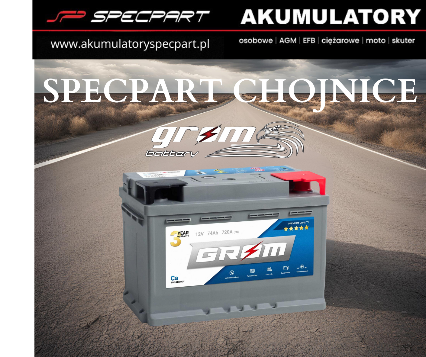 Sklep z akumulatorami Specpart Chojnice 
