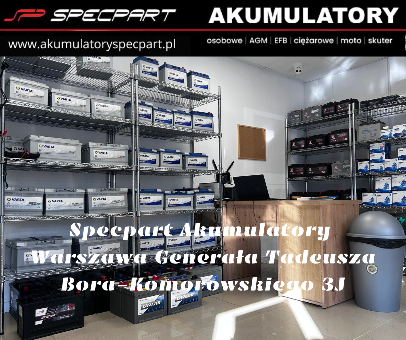 Sklep z akumulatorami Gocław Praga Południe