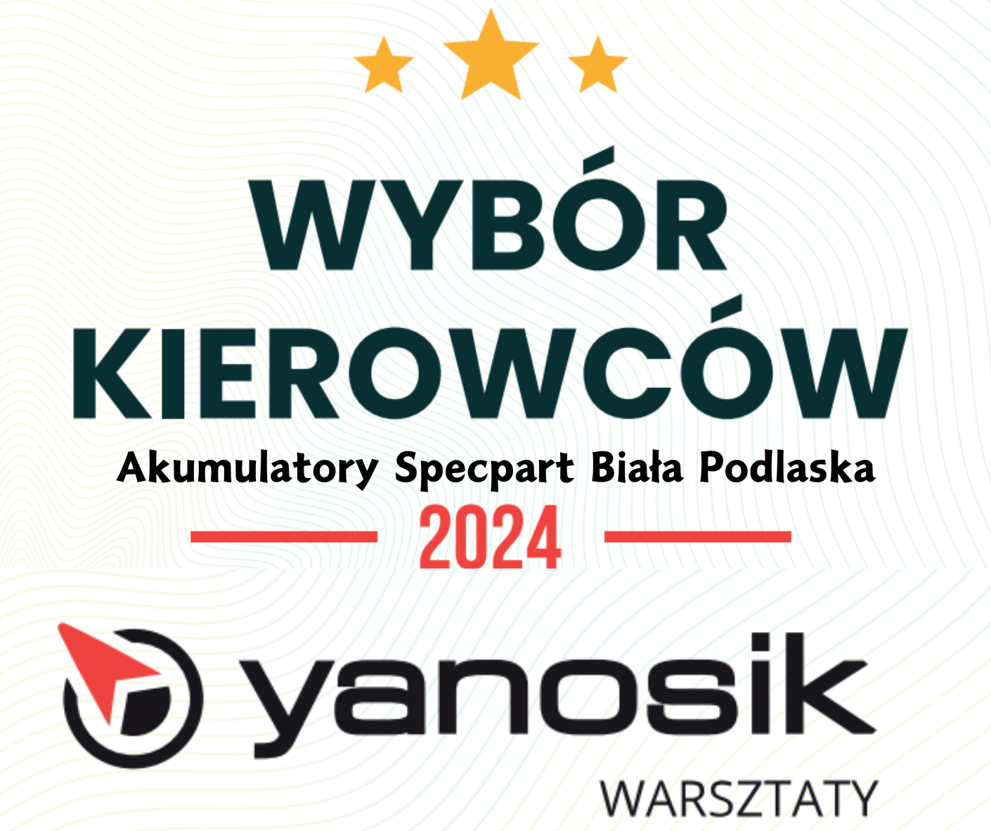 Specpart Akumulatory Biała Podlaska nominacja “Wybór Kierowców 2024” !
