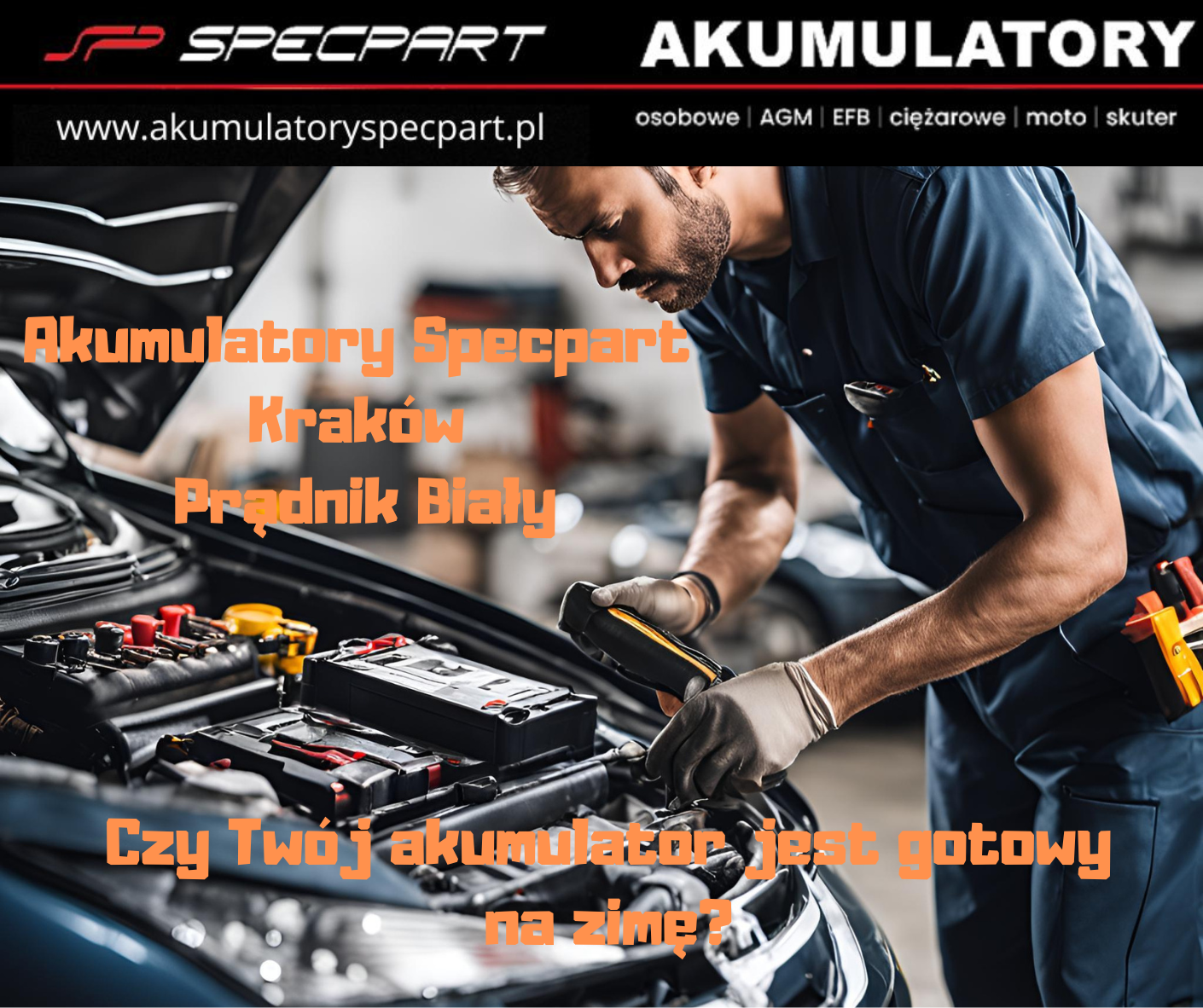 Akumulatory Specpart Kraków Prądnik Biały