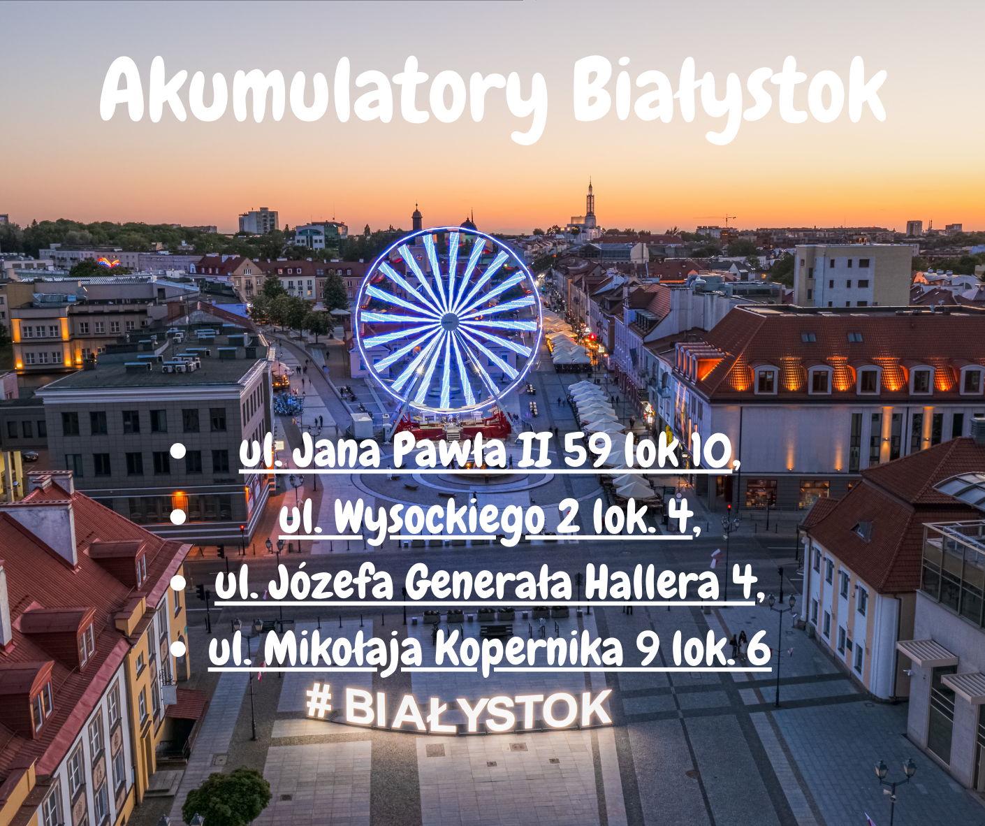 Sklep z akumulatorami w Białymstoku